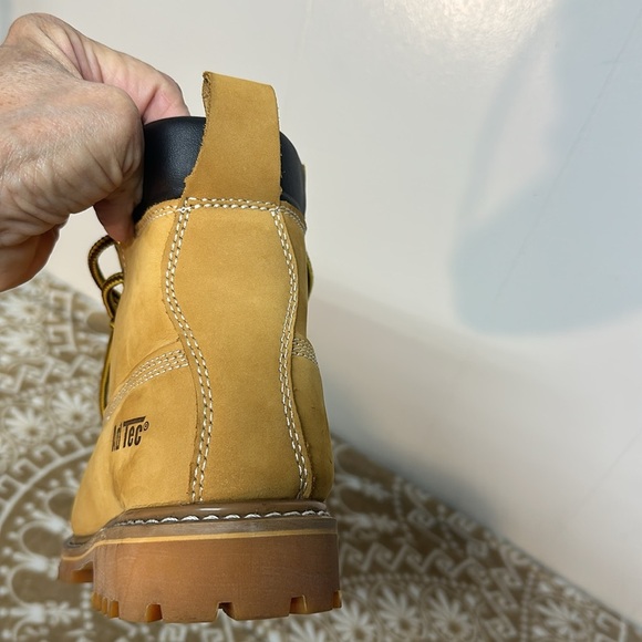 AdTec Boots Industrial Grade Steel Toe Tan Leather Men’s Size9 - Picture 3 of 9